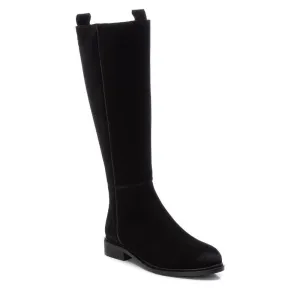 CARMELA Black Suede Knee High Boot  160978