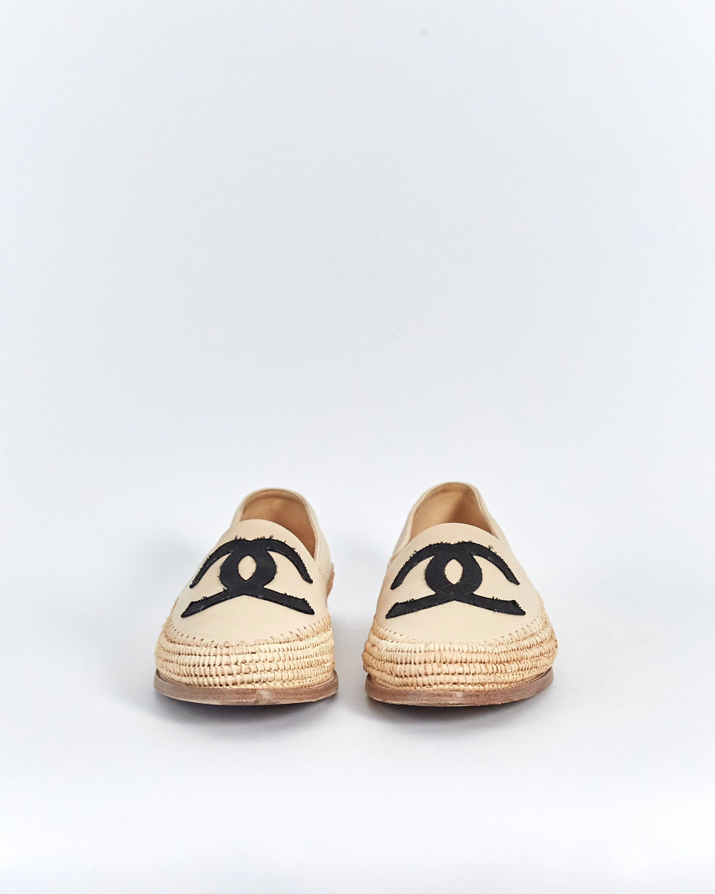 Chanel leather espadrilles, beige, 42