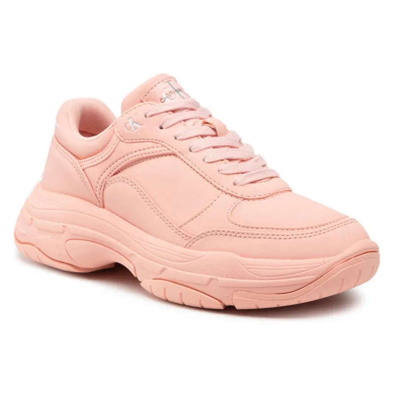 Chunky Lace-Up Sneaker - Blush