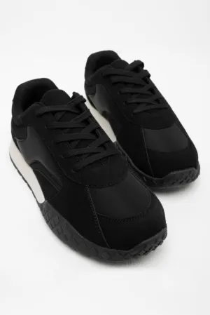 Chunky Retro Trainer Black