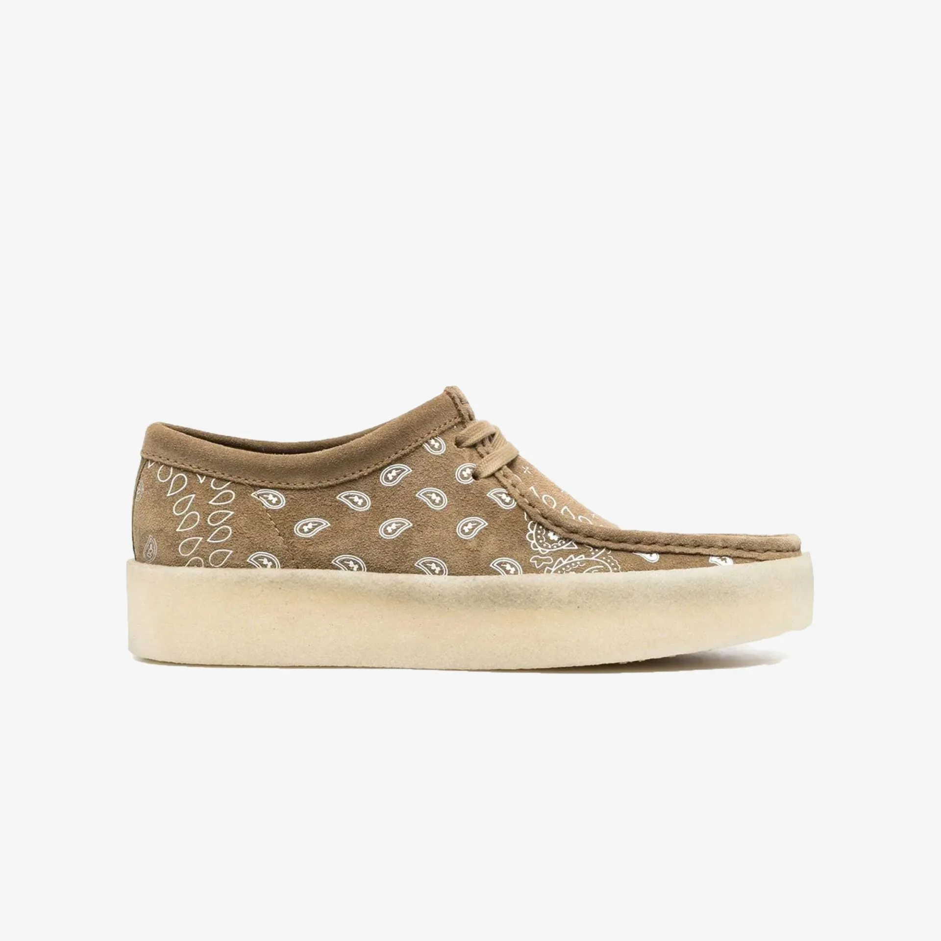 Clarks Originals | WALLABEE CUP DARK  { OLIVE PRINT