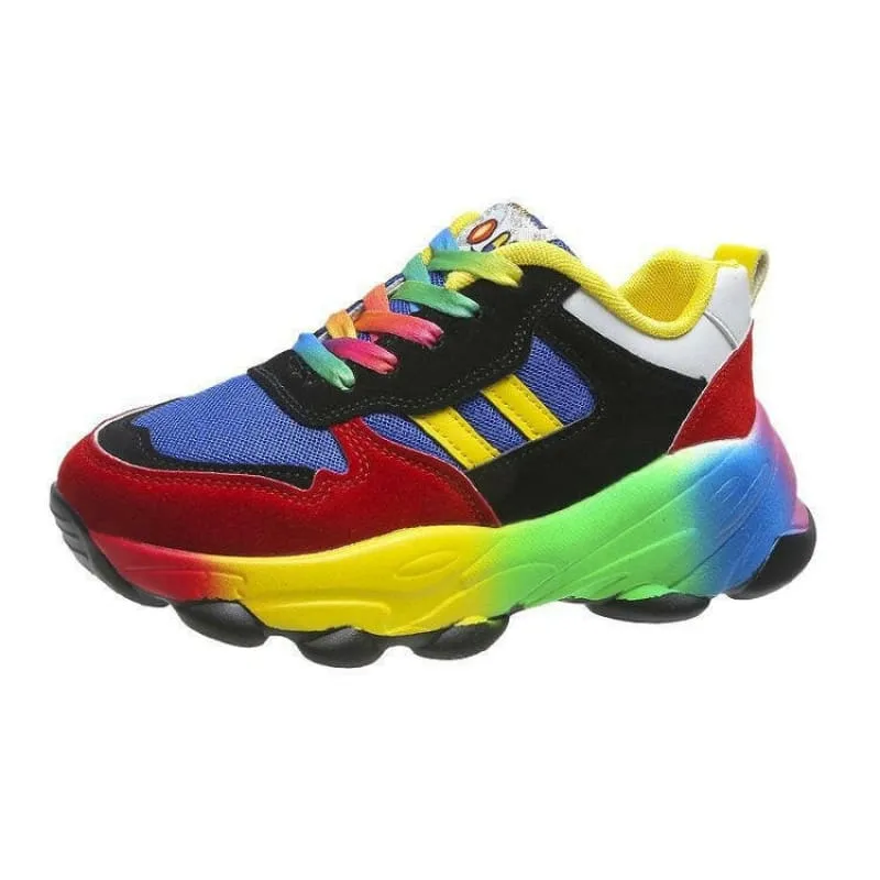 Colorful Rainbow Hip Hop Casual Shoes for Street Style Vibes