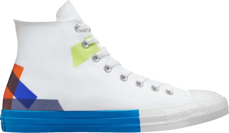 Converse Chuck Taylor All Star High Space Racer Sneakers - White Kinetic Blue