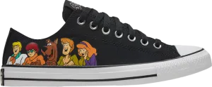 Converse Scooby-Doo x Chuck Taylor All Star Low Mystery-Solving Gang Sneakers, Black