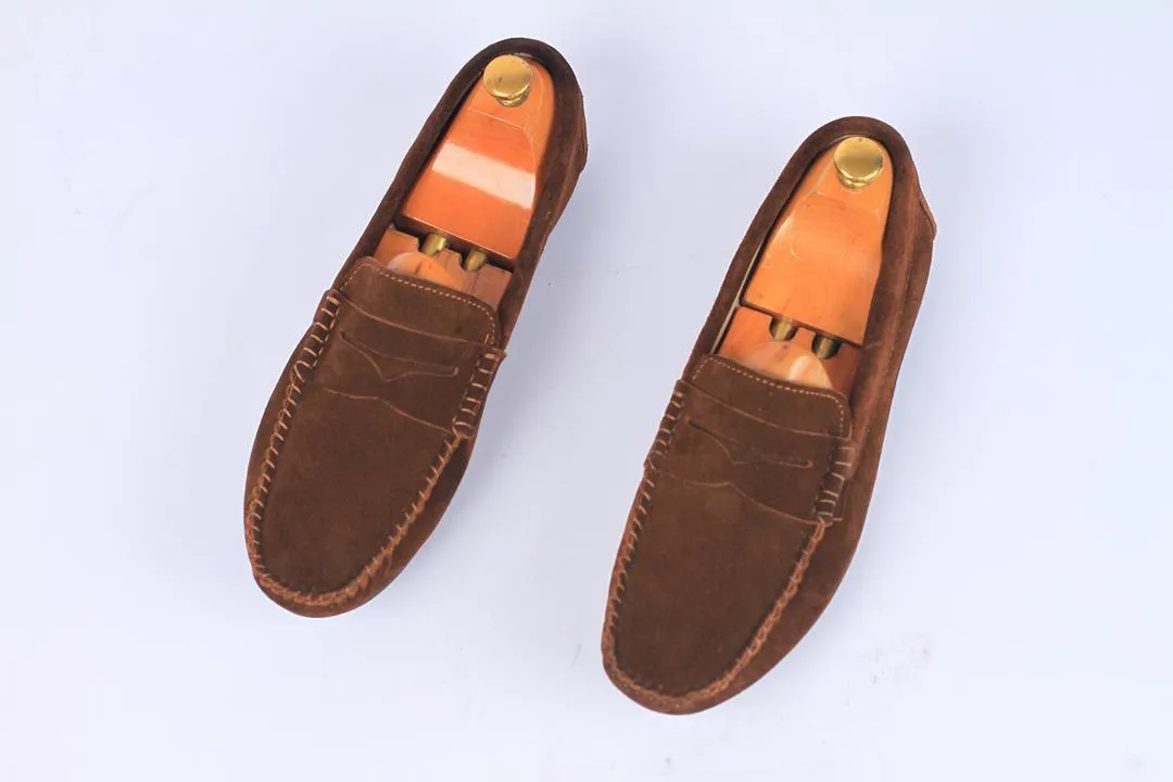 Credible Driver Sole Loafers Brown