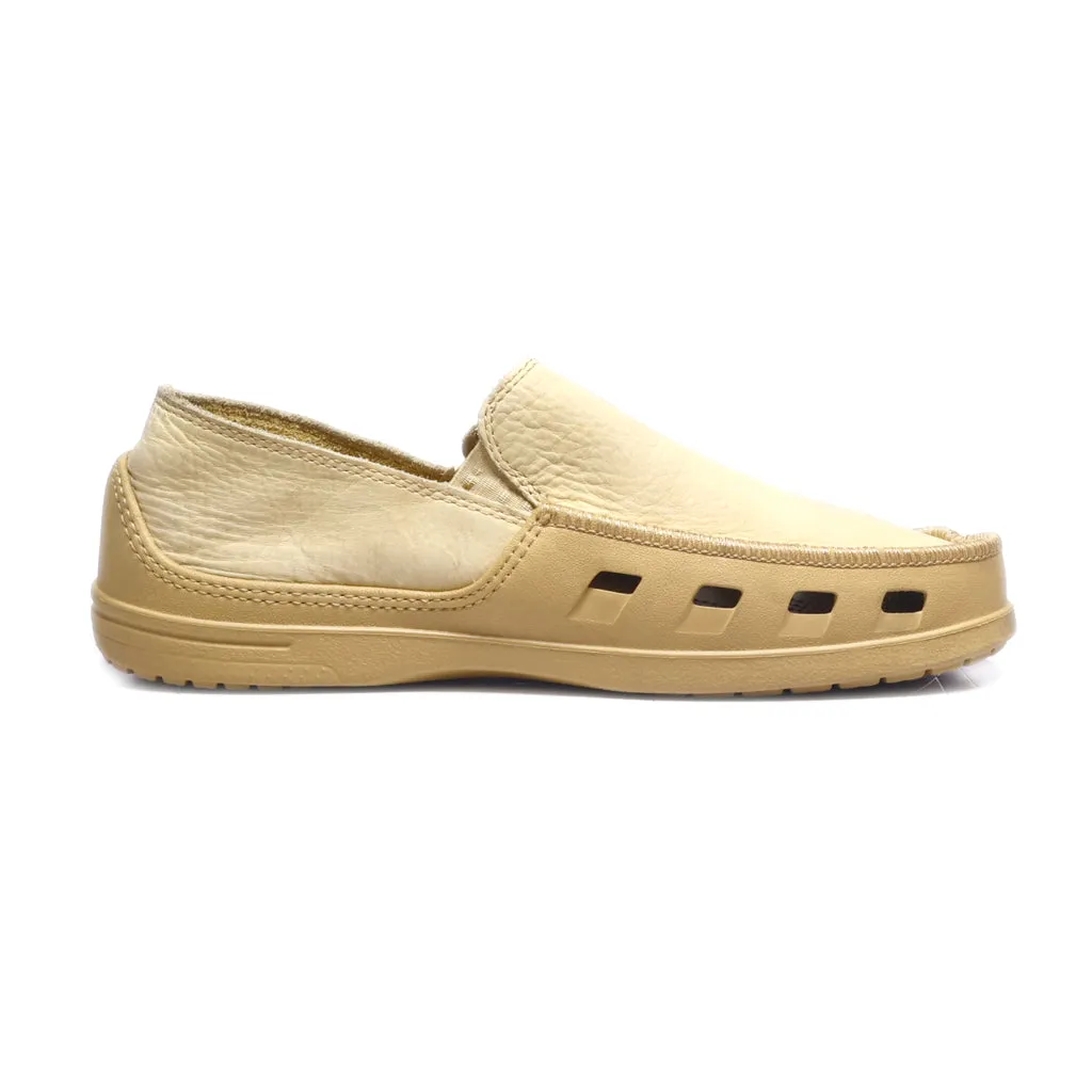 Crocs Casual Slip Ons Leather Brown Colour For Men