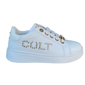 Cult scarpa sneakers da ragazzi T-100 bianco