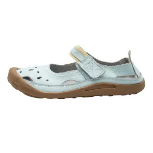 Cushion-Walk Mary Jane Ballerinas Leather Blue Colour For Women