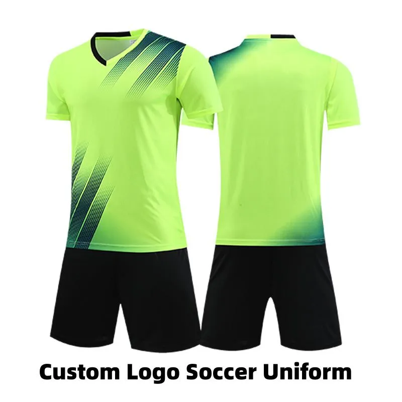 Custom Youth Soccer Uniforms in Green