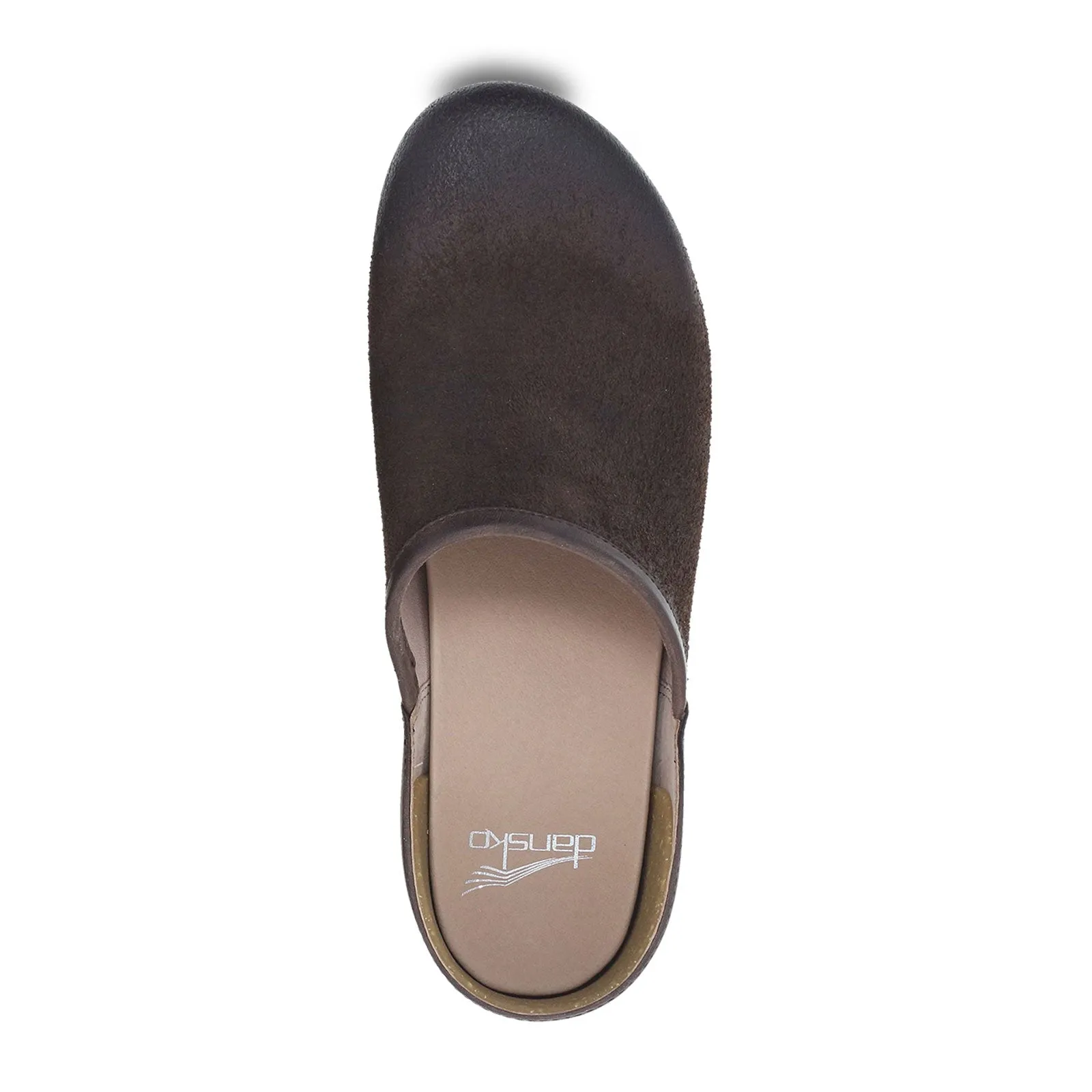 Dansko Brenna Clog (Women) - Chocolate Burnished Suede