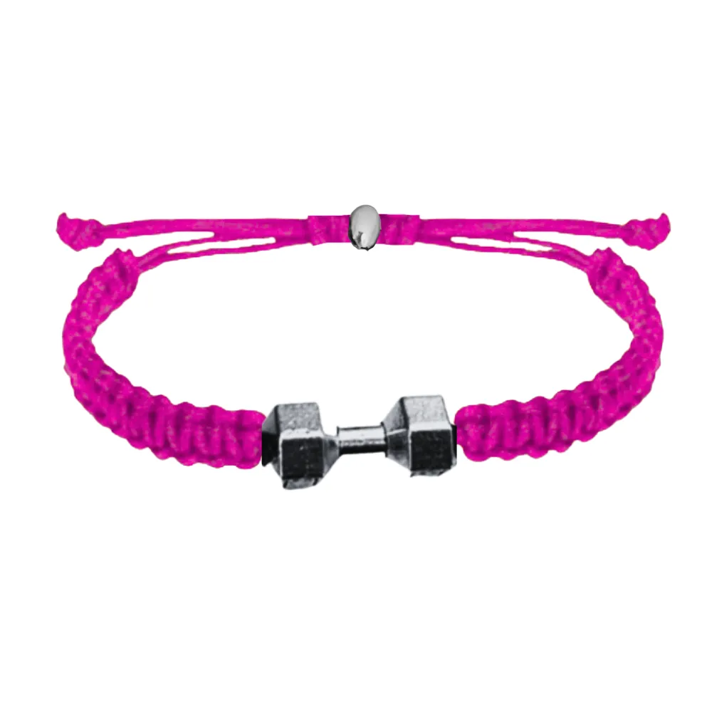 Dumbbell Adjustable Rope Bracelet