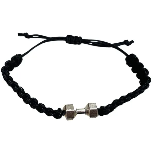 Dumbbell Adjustable Rope Bracelet