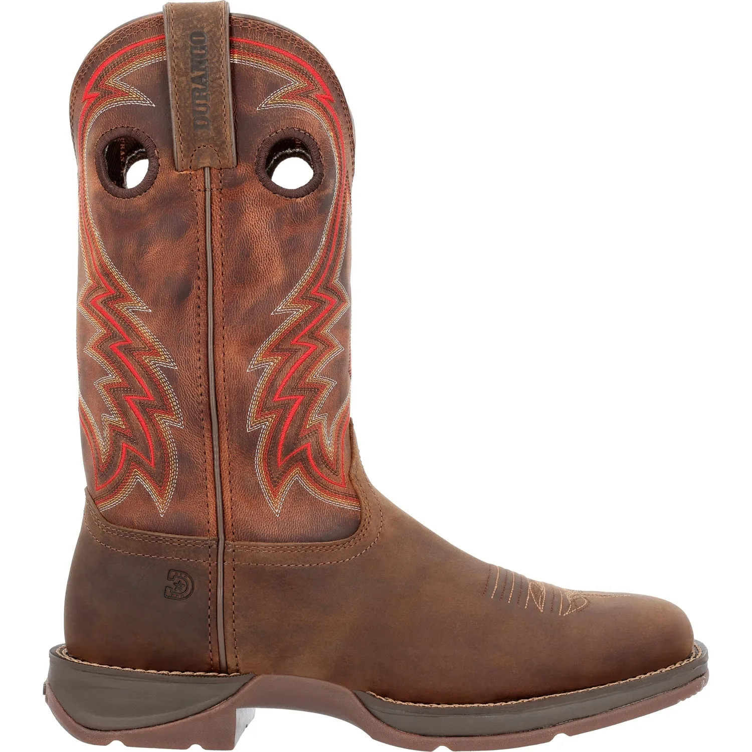 Durango Mens Rebel Western Dark Chestnut Leather Cowboy Boots