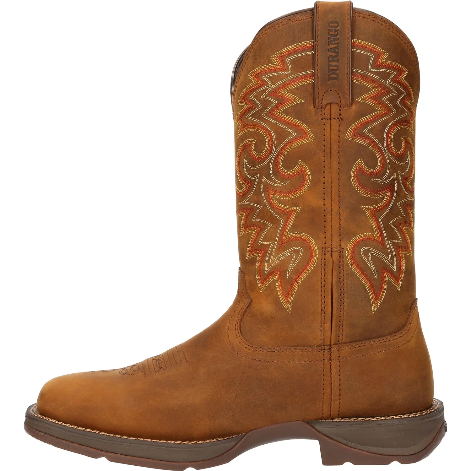 Durango Mens Rebel Western WP Russet Leather Cowboy Boots