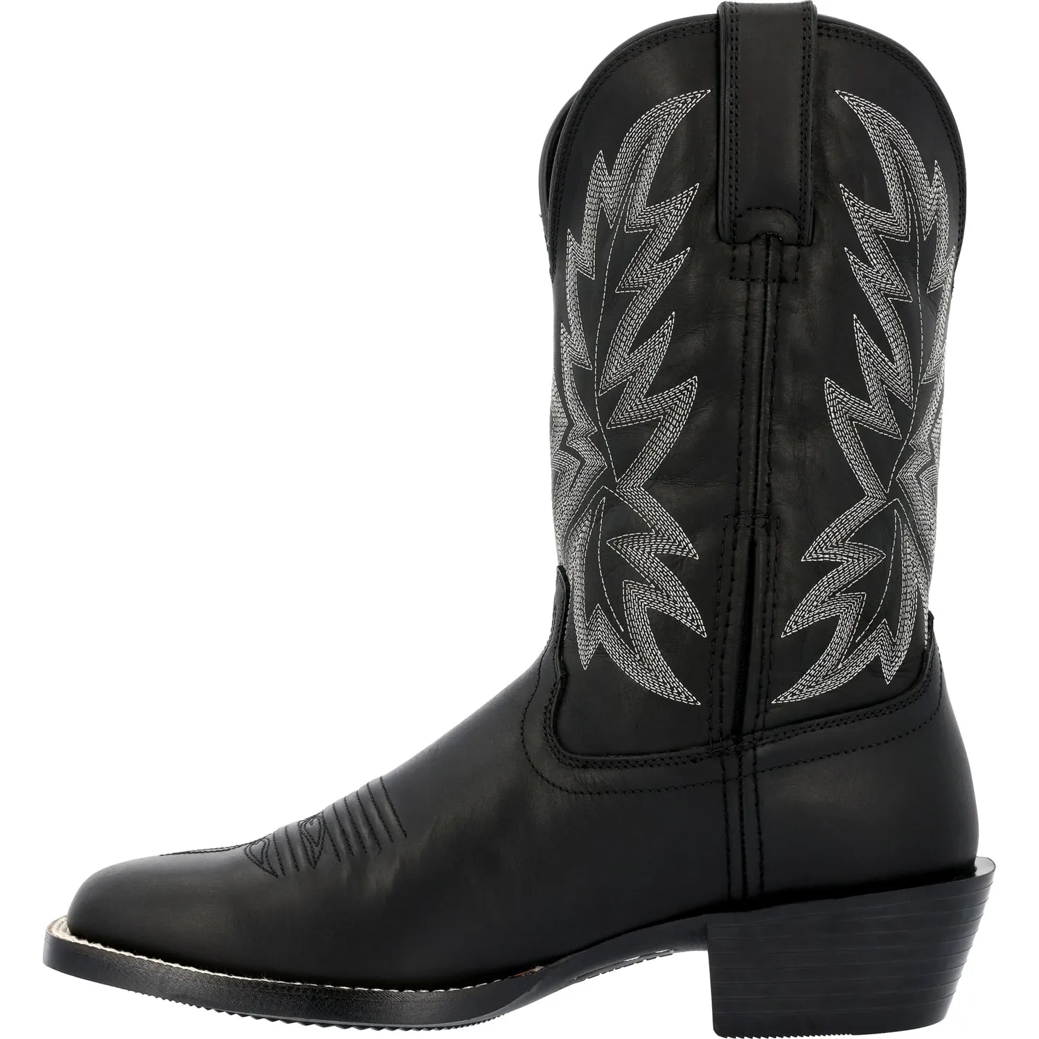 Durango Mens Westward Western Black Onyx Leather Cowboy Boots