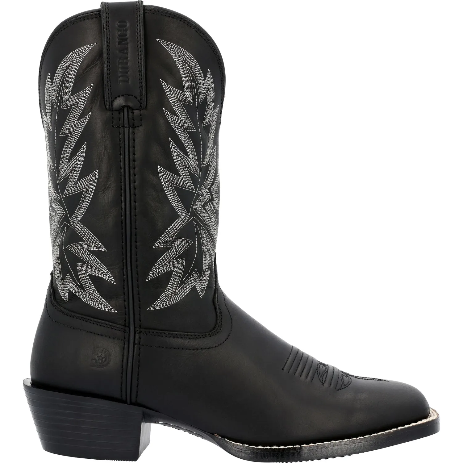 Durango Mens Westward Western Black Onyx Leather Cowboy Boots