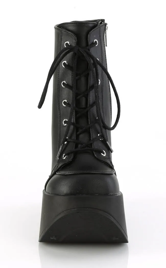 DYNAMITE-106 Black Matte Ankle Boots