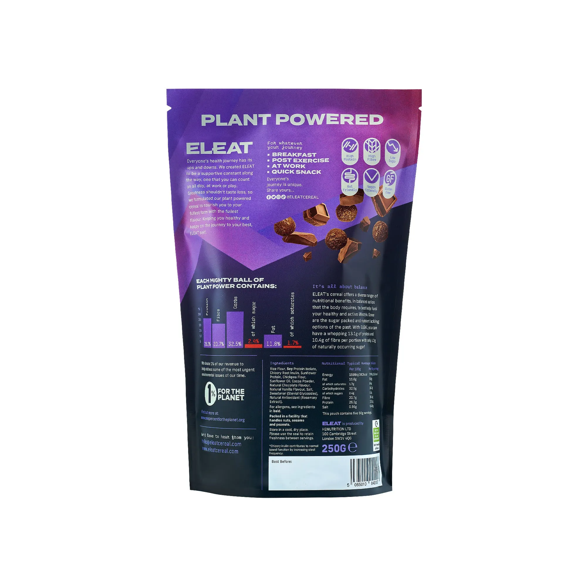 ELEAT High Protein Cereal Chocolate 250g