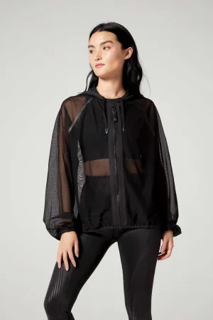 Ella Mesh Jacket Jet Black