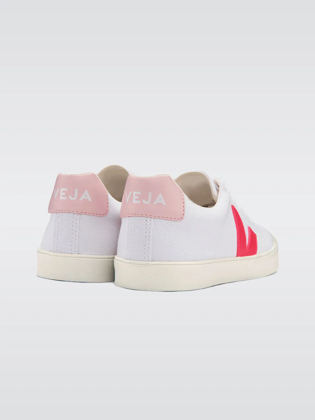 Esplar-se Canvas Low Top Sneaker - White-Rose-Fluo-Petale