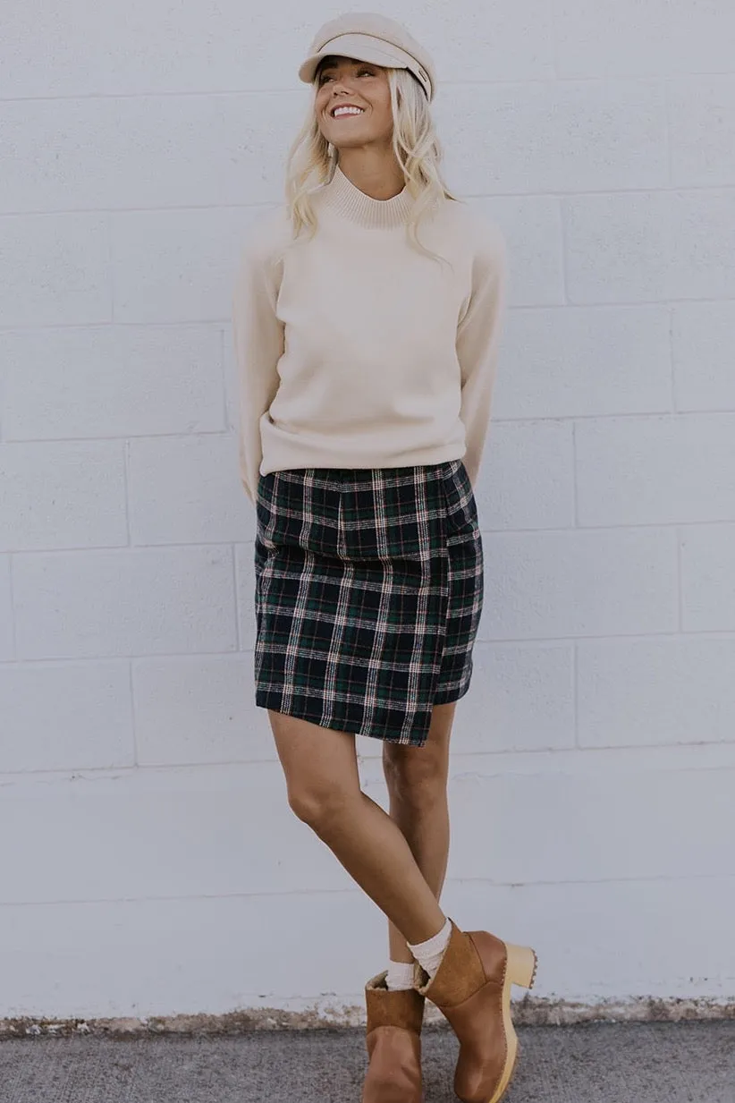 Face The Music Plaid Mini Skirt