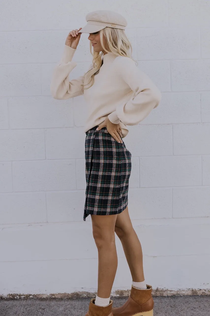 Face The Music Plaid Mini Skirt