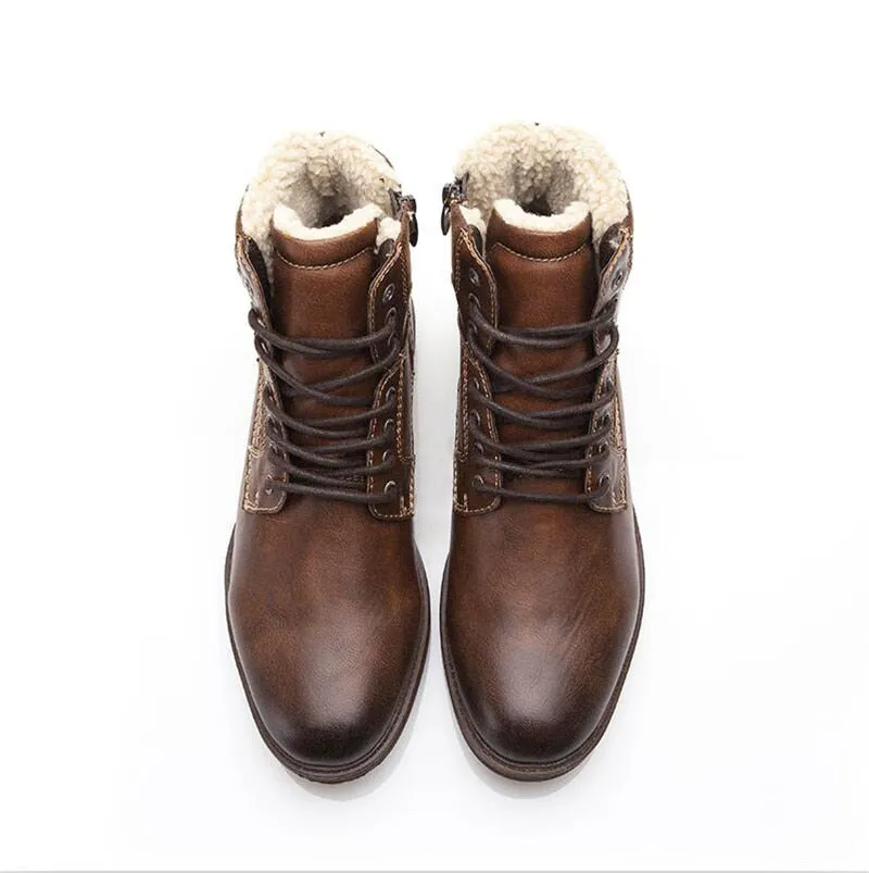 Fashion Vintage Style Male Winter Boots