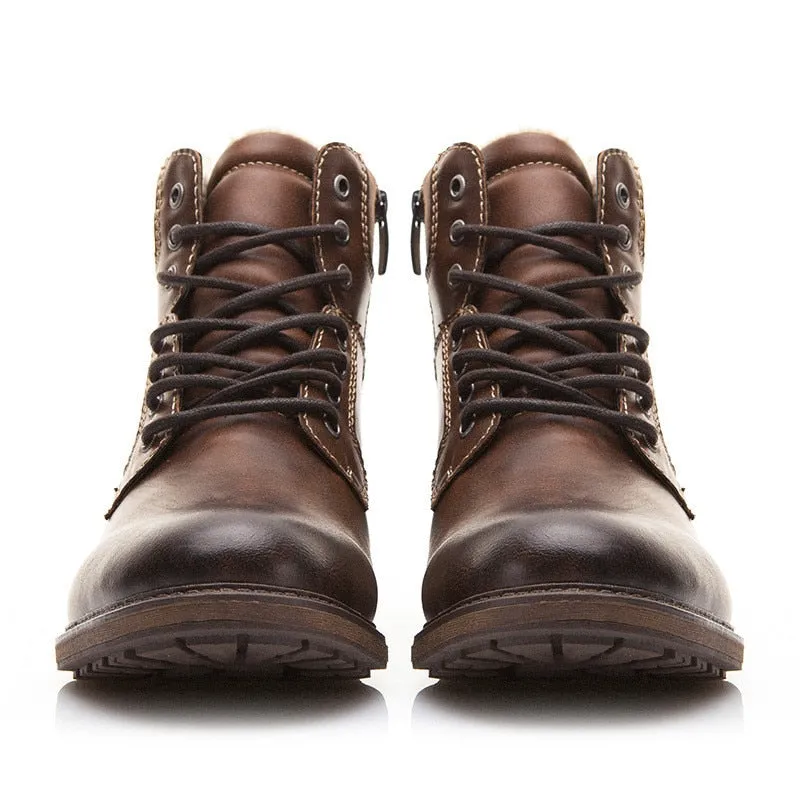 Fashion Vintage Style Male Winter Boots