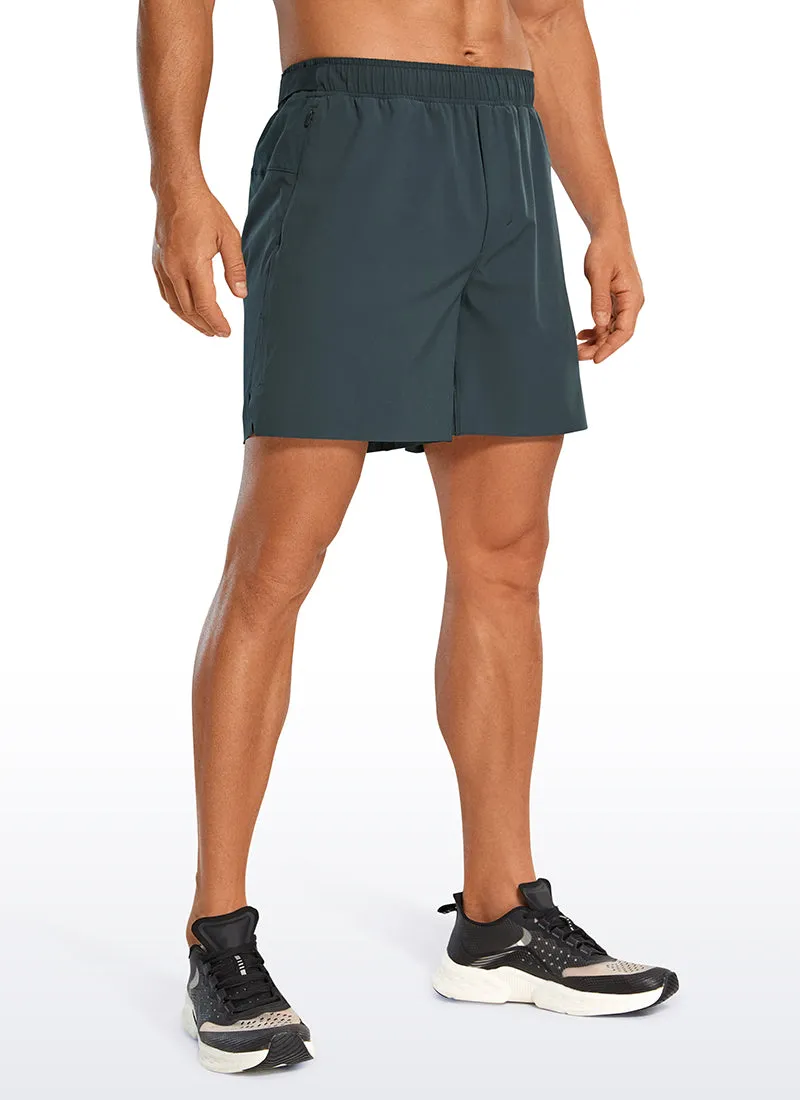 Feathery-Fit Athletic Shorts 6''- Lineless