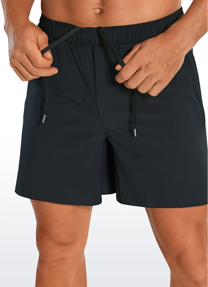 Feathery-Fit Athletic Shorts 6''- Lineless