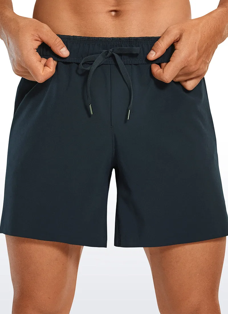 Feathery-Fit Athletic Shorts 6''- Lineless