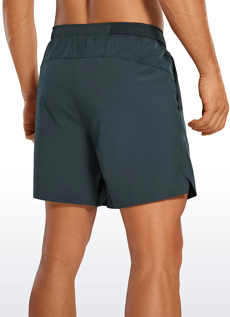 Feathery-Fit Athletic Shorts 6''- Lineless