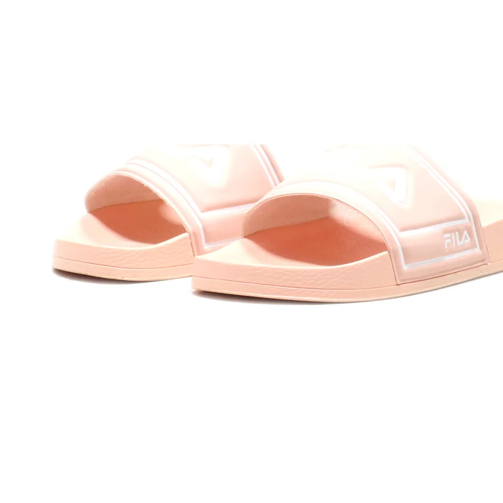 Fila Sliders Leather Pink Colour For Women