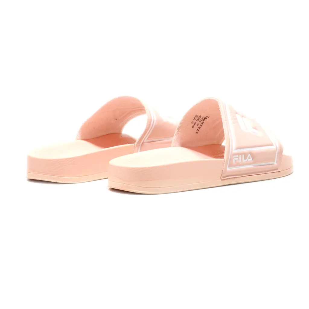 Fila Sliders Leather Pink Colour For Women