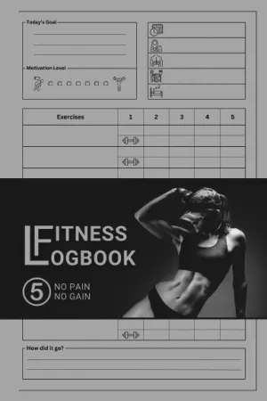 Fitness Logbook - No Pain No Gain s5 - Women's Edition - Coil Bound