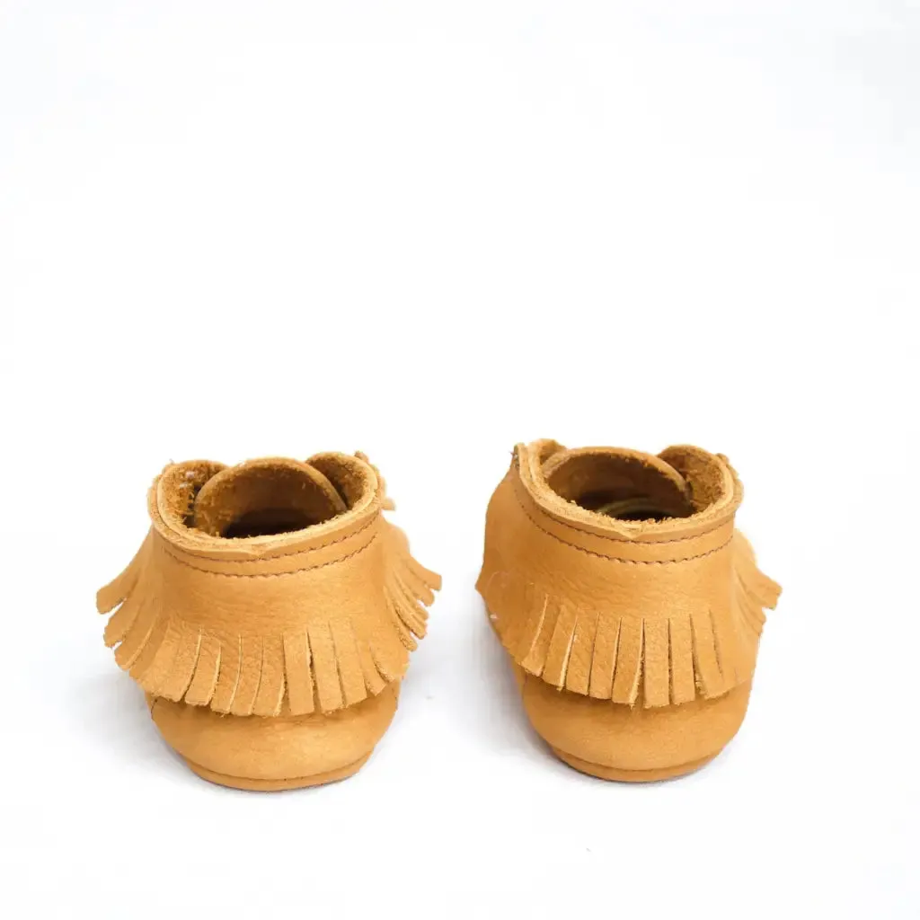 Fringed Crib Boot - Acorn