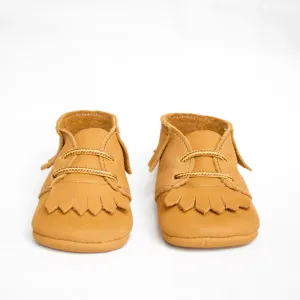 Fringed Crib Boot - Acorn