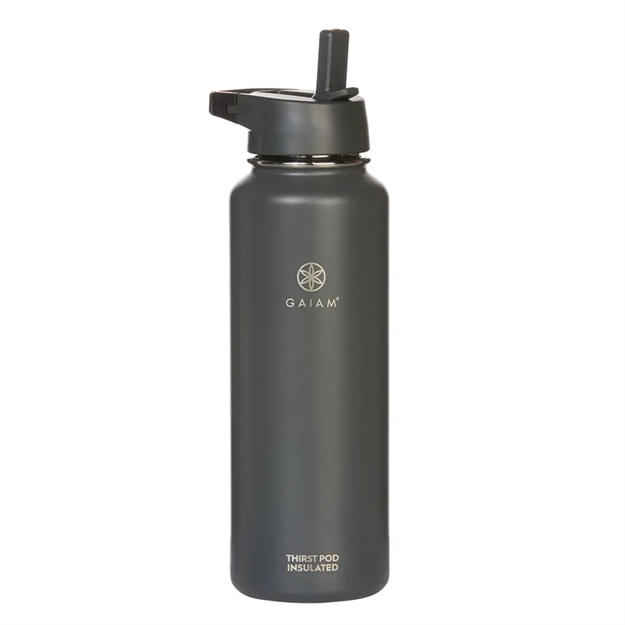 Gaiam Thirst Pod 950ml Insulated Waterbottle Black