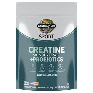 Garden of Life Creatine Monohydrate Powder Plue Probiotics About 60 Servings