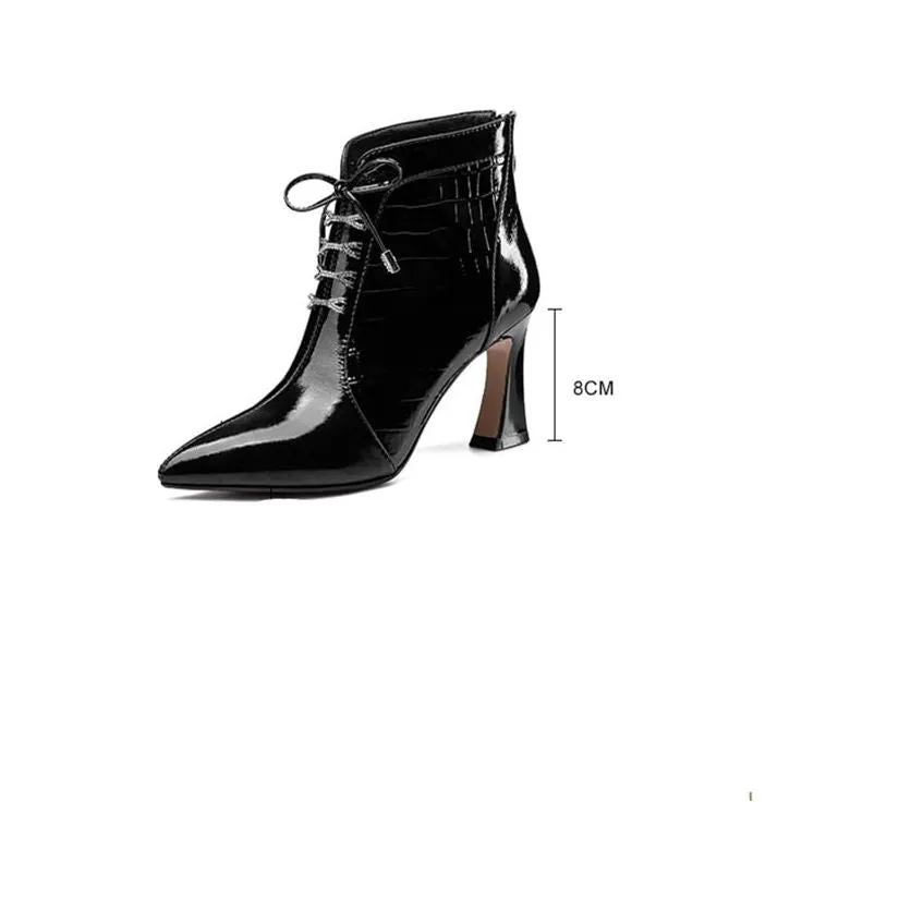 GatorLuxe Zipper Closed Exotic Ankle Boots