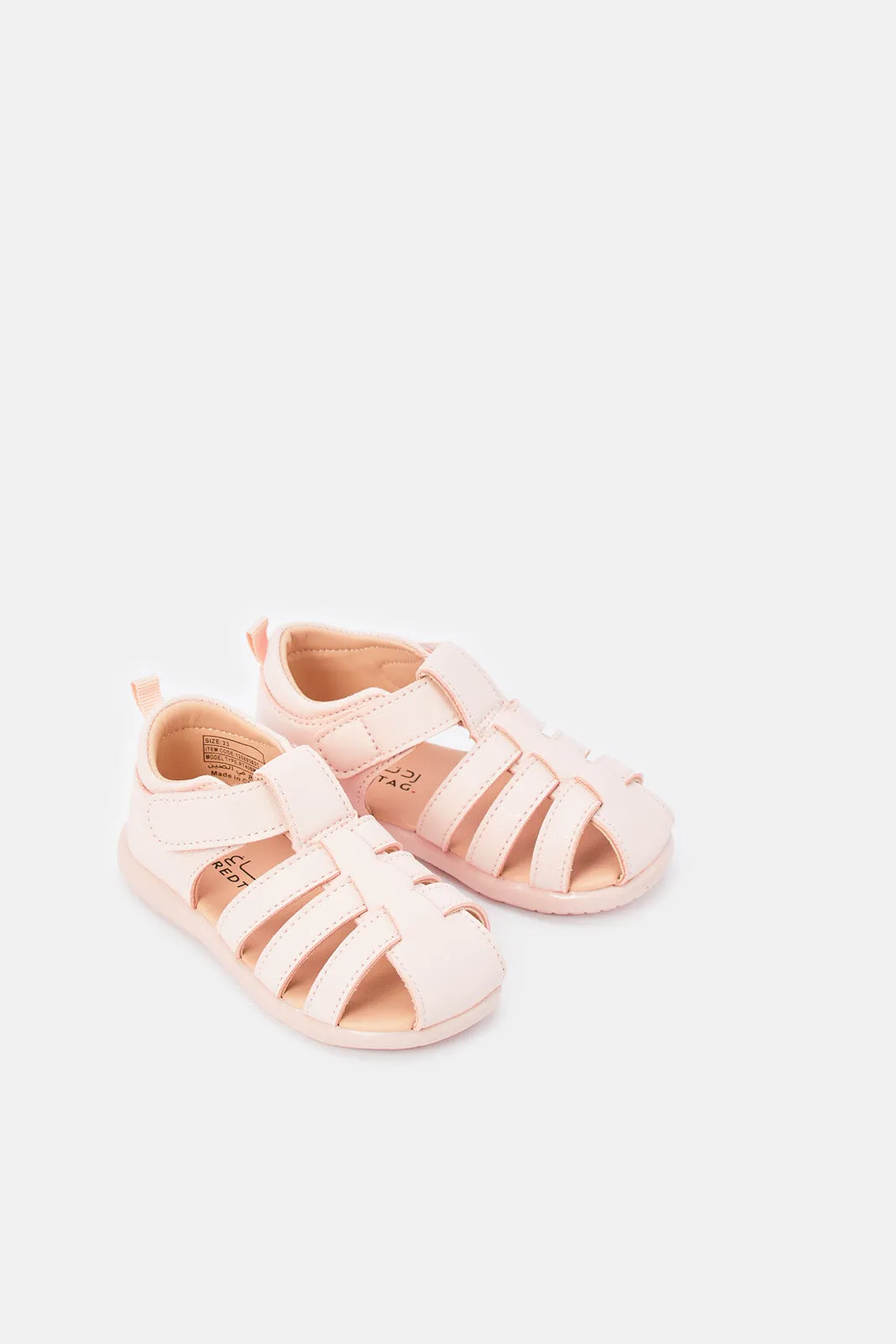 Girls Pink Fisherman Sandal