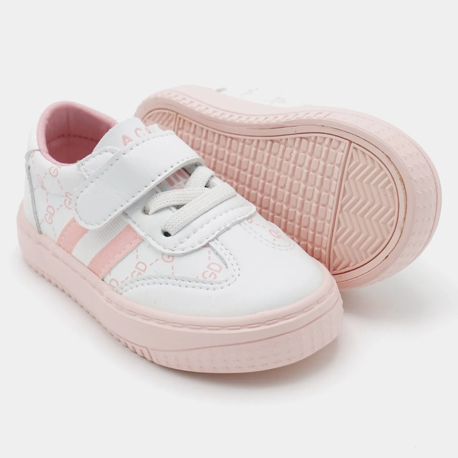 Girls Sneaker 2288C-White Pink