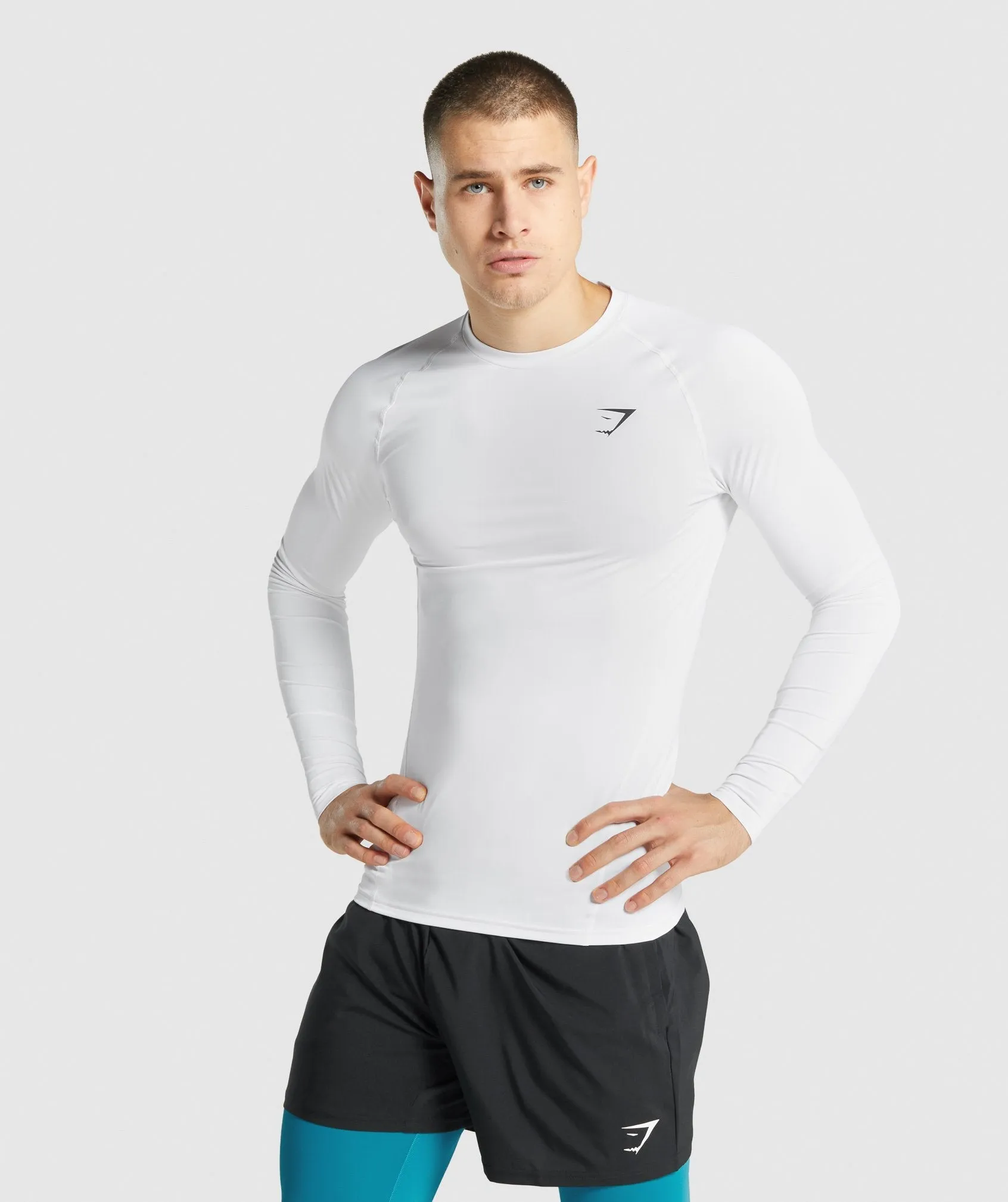 Gymshark Element Baselayer Long Sleeve T-Shirt - White