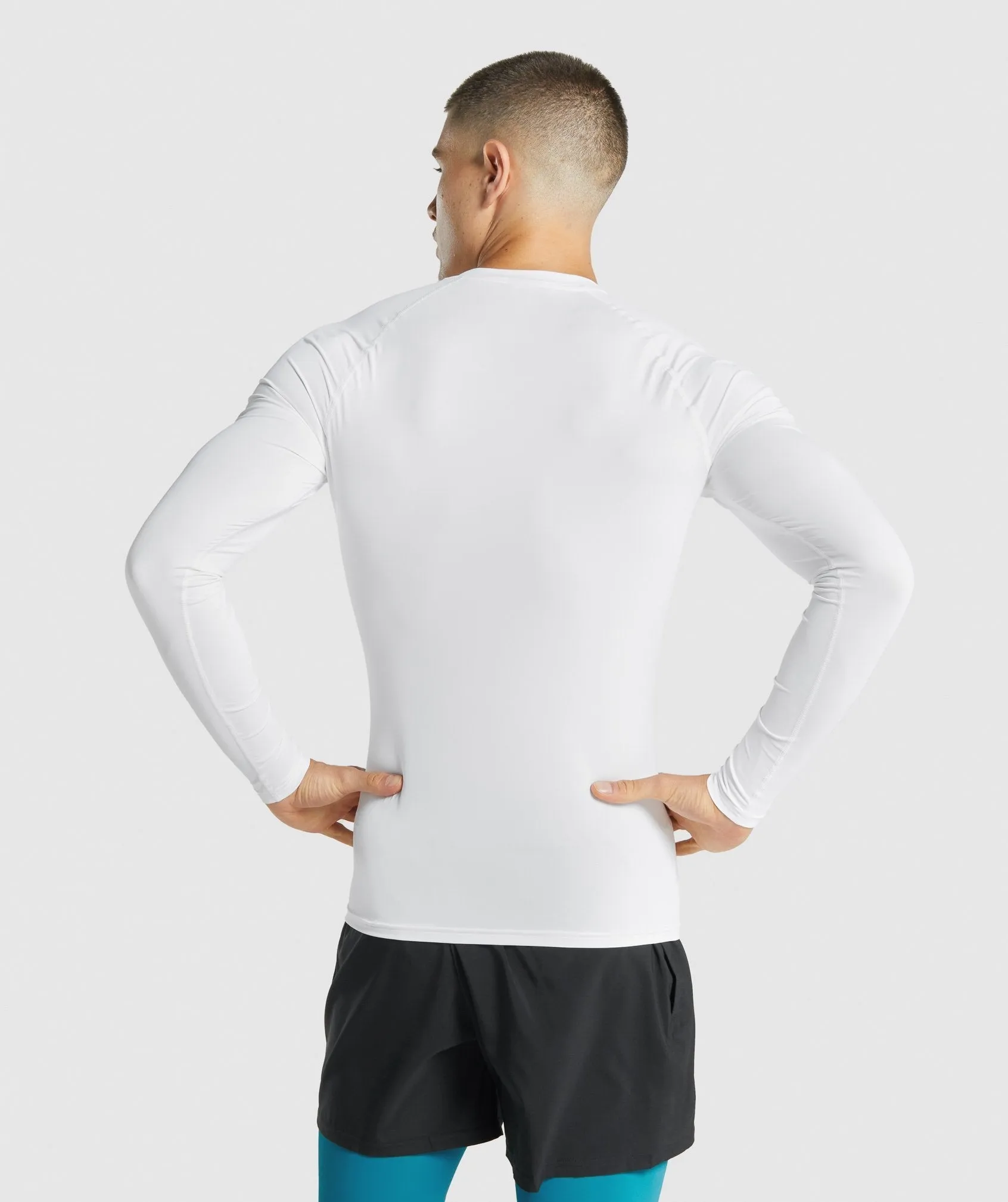 Gymshark Element Baselayer Long Sleeve T-Shirt - White