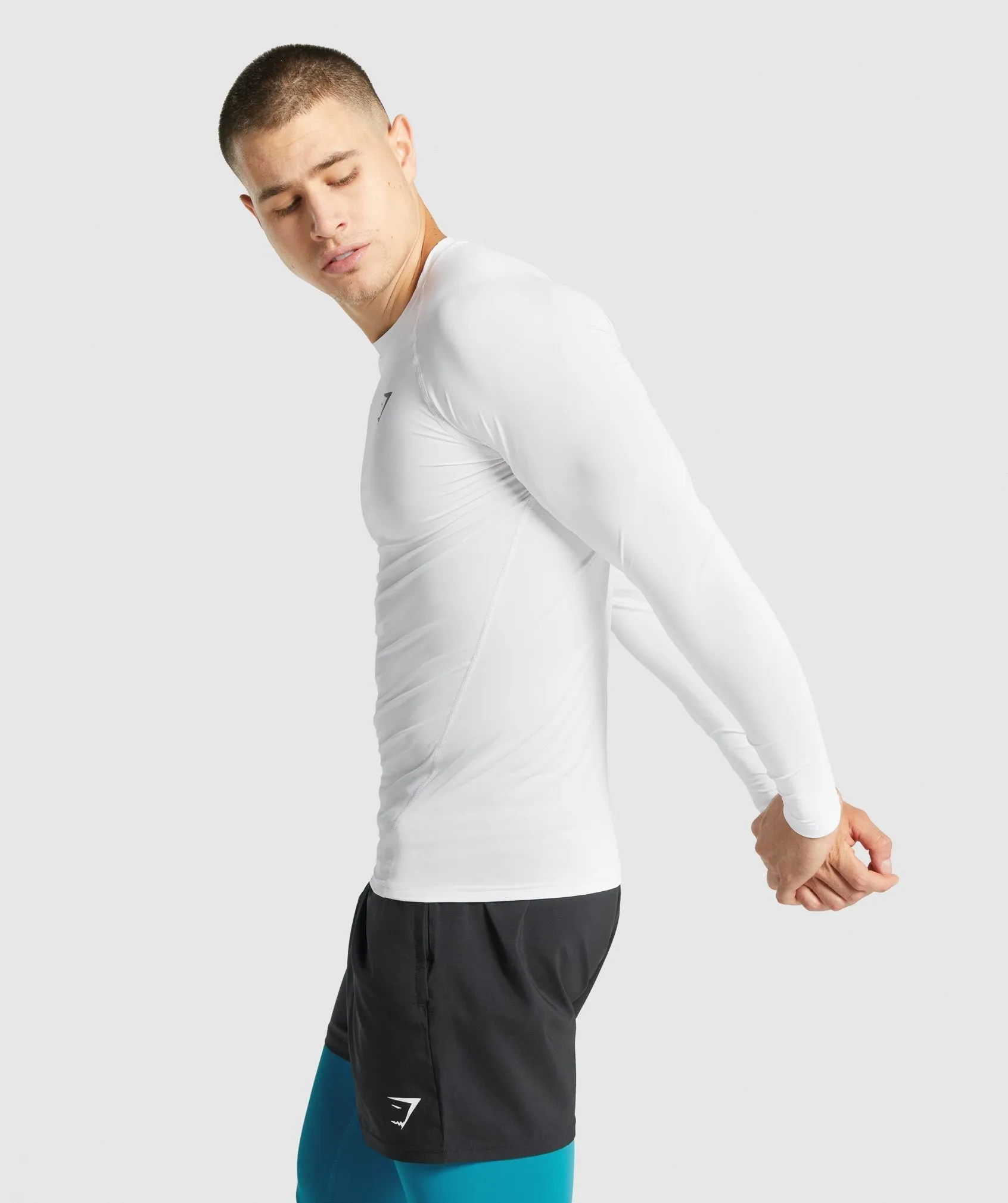 Gymshark Element Baselayer Long Sleeve T-Shirt - White