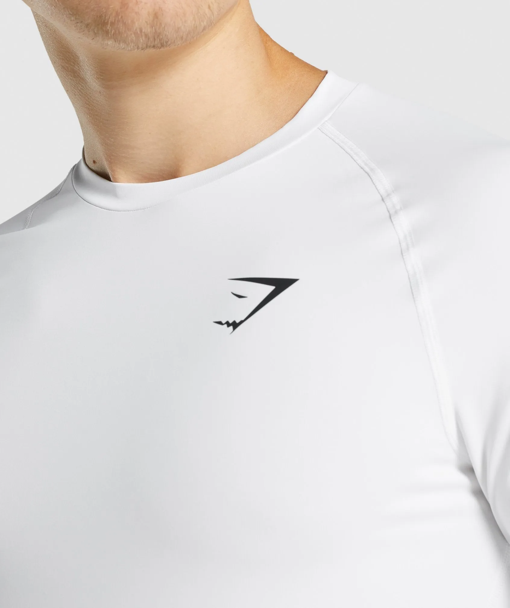 Gymshark Element Baselayer Long Sleeve T-Shirt - White