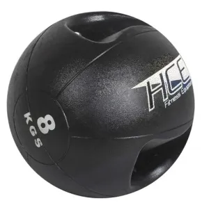 HCE Double Grip 8Kg Medicine Ball Black