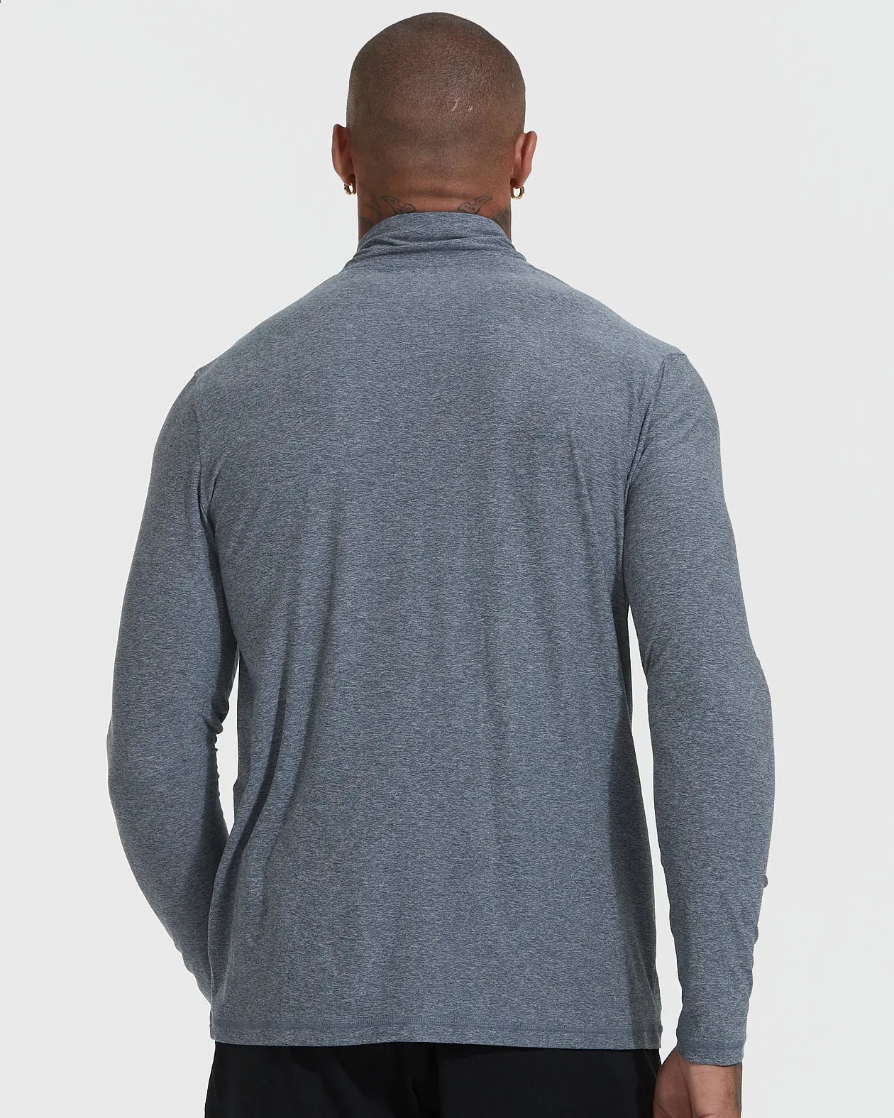 Heather Navy & Light Heather Gray Active Quarter Zip 2-Pack