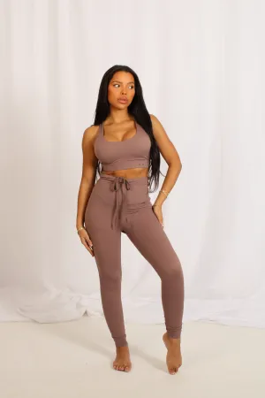 High Waisted Leggings Mocha