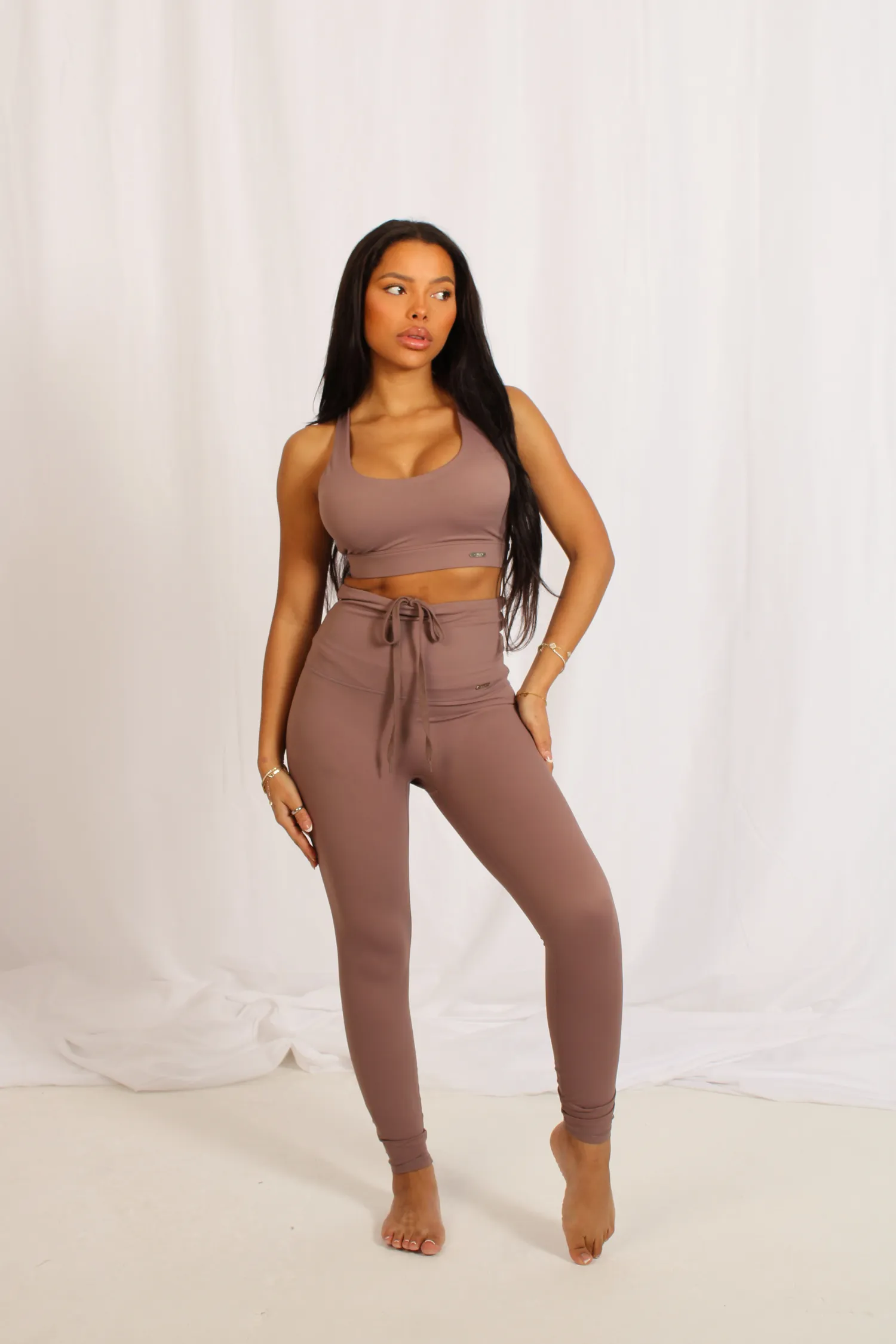 High Waisted Leggings Mocha